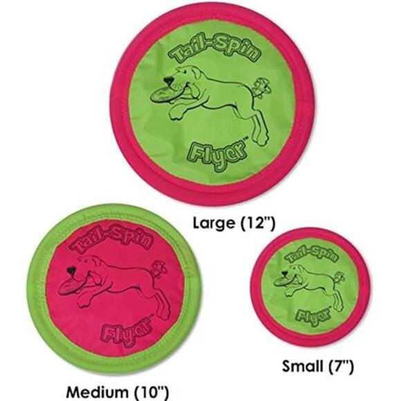 Petmate Booda Tail-Spin Flyer Floating Dog Frisbee, Multi, 10-Inch - Picture 7 of 8